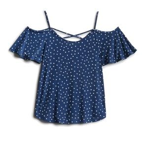 Kayleigh Valette Detail Cold Shoulder Knit Top